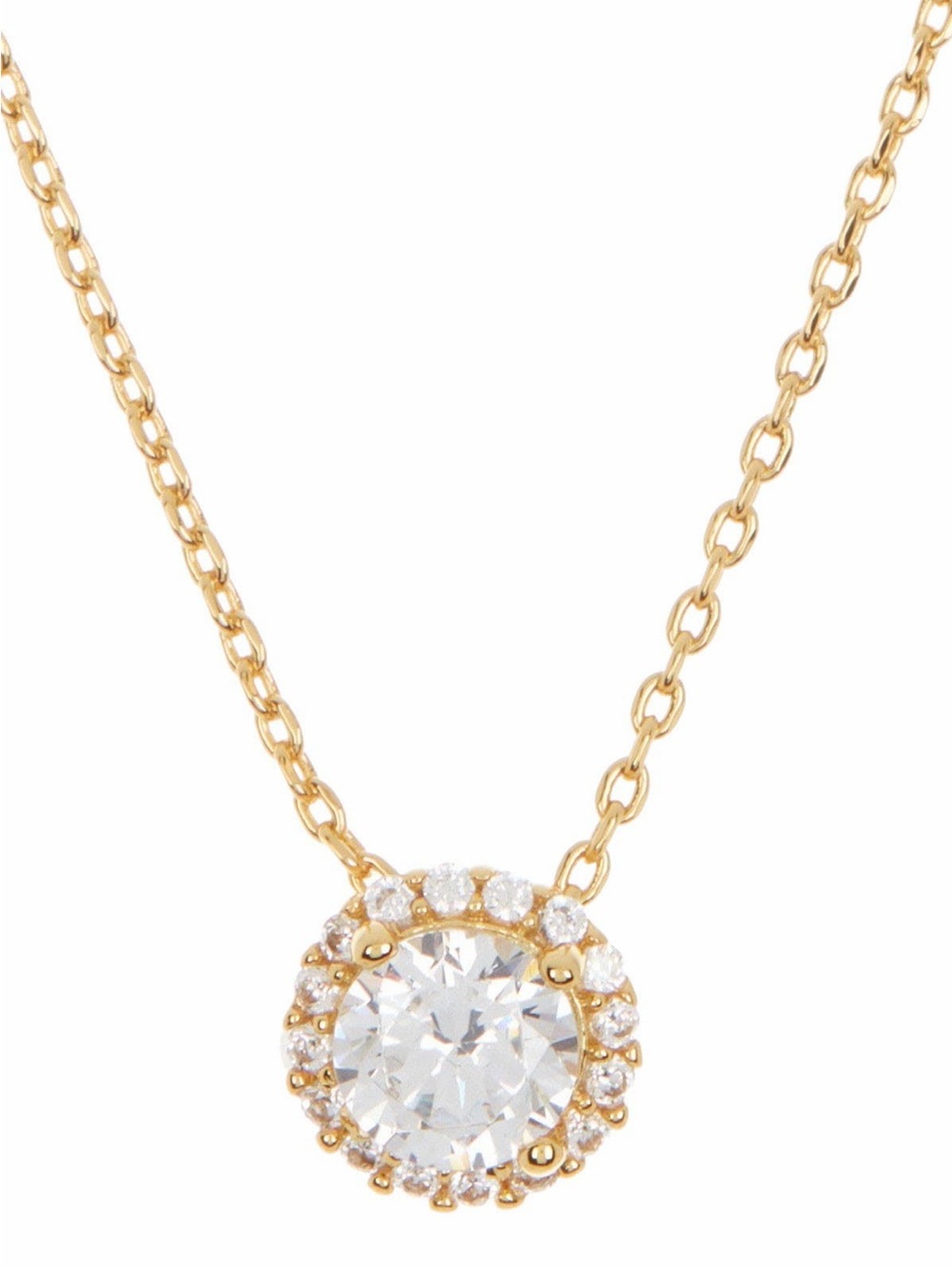 Adorina 14K Gold Vermeil Swarovski Crystal Halo Necklace
